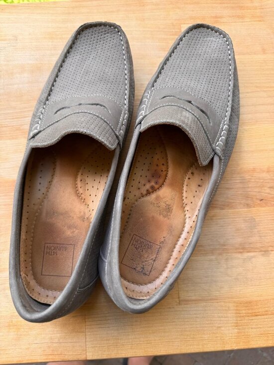 Grey Slip On Loafers  by 14th and Union Men\'s 11 1/2 M Shoes main image 8
